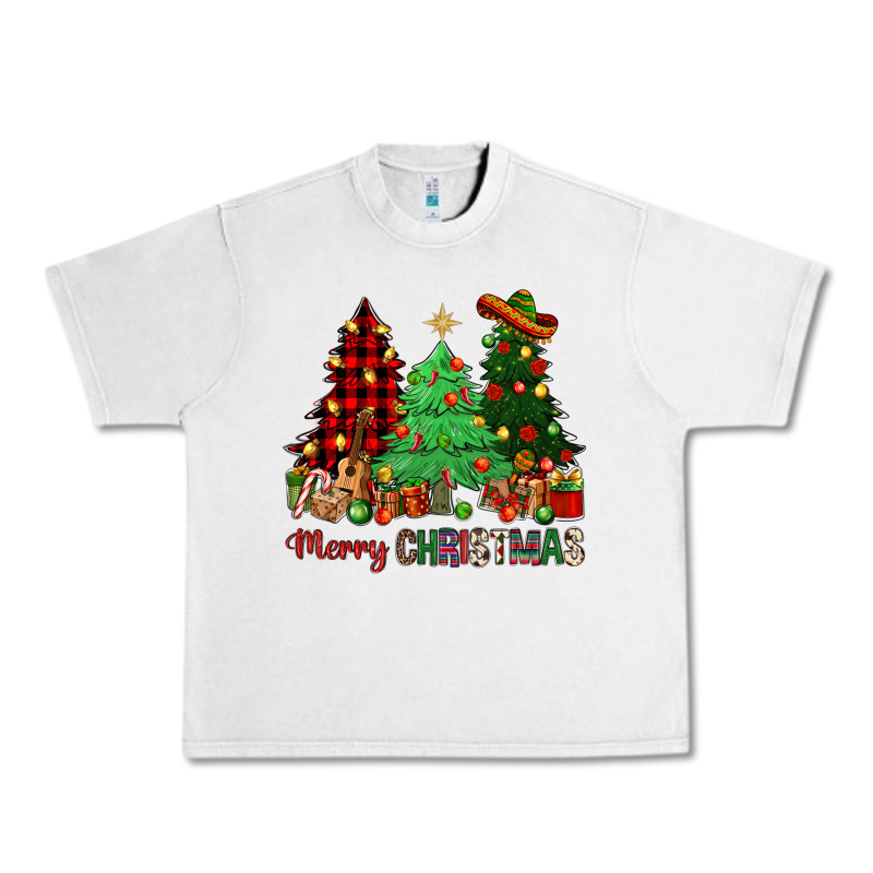 Merry Christmas Trees Urban Heavy Tee by NancyCooperArtShop | Teevron