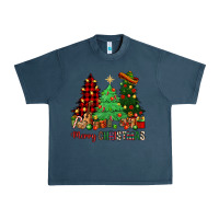 Midnight Navy merry christmas trees Urban Heavy Tee - NancyCooperArtShop