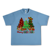 Pebble Blue merry christmas trees Urban Heavy Tee - NancyCooperArtShop