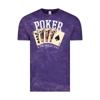 Cloud Purple poker all in royal flush lucky casino Vintage Tee - linhVisuals