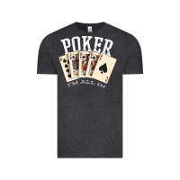 Vintage Black poker all in royal flush lucky casino Vintage Tee - linhVisuals