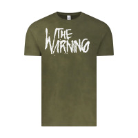Vintage Olive THE WARNING Vintage Tee - linhVisuals