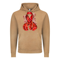 Vintage Camel Red ribbon with boxing gloves Vintage Hoodie - NancyCooperArtShop