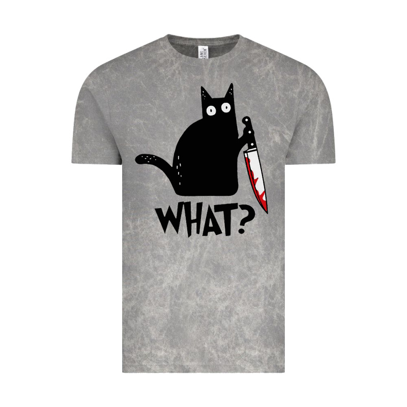 Halloween Cat With Knife What Vintage Tee by linhVisuals | Teevron
