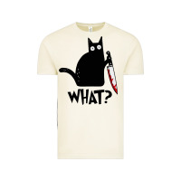Vintage Arctic Halloween Cat With Knife What Vintage Tee - linhVisuals