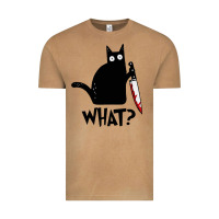 Vintage Camel Halloween Cat With Knife What Vintage Tee - linhVisuals