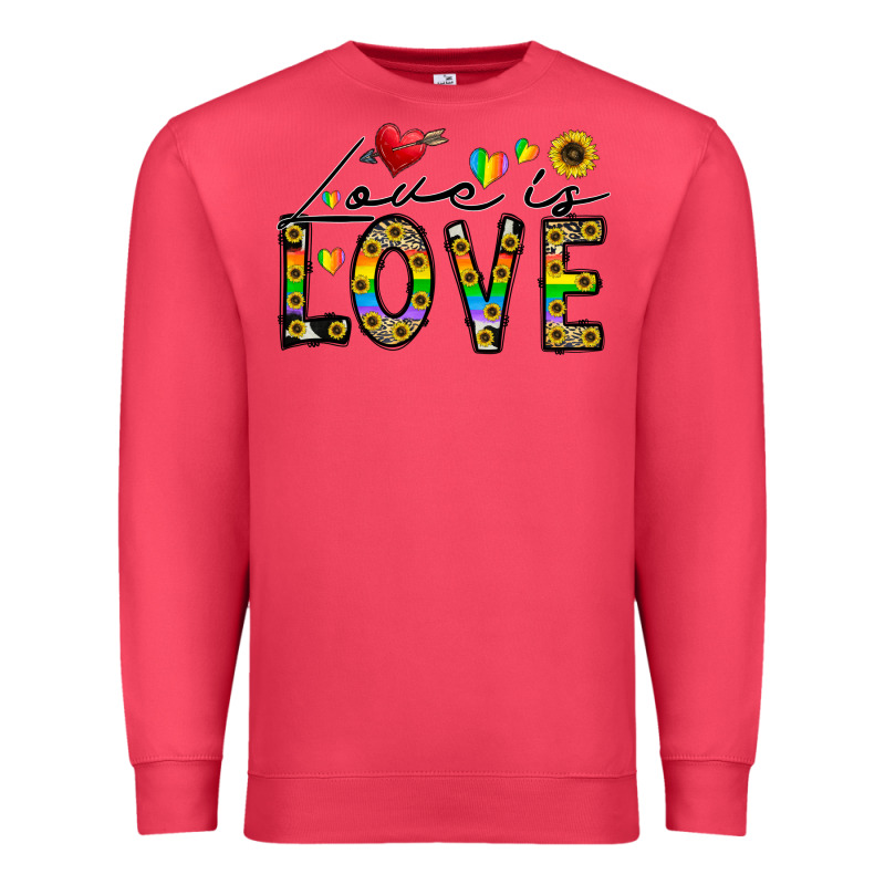 Love Is Love Premium Sweatshirt by CowhideDigitalArt | Teevron