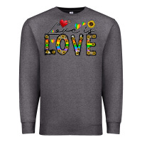 Charcoal Heather love is love Premium Sweatshirt - CowhideDigitalArt
