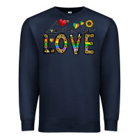Navy love is love Premium Sweatshirt - CowhideDigitalArt