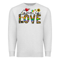 Oatmeal Heather love is love Premium Sweatshirt - CowhideDigitalArt