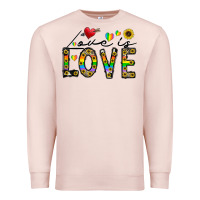 Pale Pink love is love Premium Sweatshirt - CowhideDigitalArt