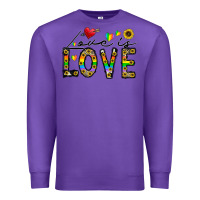 Purple love is love Premium Sweatshirt - CowhideDigitalArt