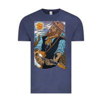 Vintage Denim nathaniel rateliff müsïc Vintage Tee - linhVisuals