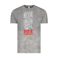 Cloud Rock poker card player believe in something Vintage Tee - linhVisuals
