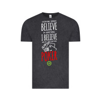 Vintage Black poker card player believe in something Vintage Tee - linhVisuals
