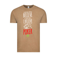 Vintage Coffee poker card player believe in something Vintage Tee - linhVisuals