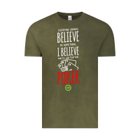 Vintage Olive poker card player believe in something Vintage Tee - linhVisuals