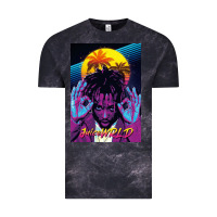 Cloud Black concert wrld Vintage Tee - linhVisuals