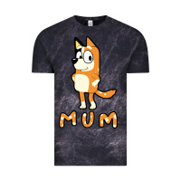 Cloud Black bluey mom Vintage Tee - linhVisuals