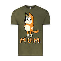 Vintage Olive bluey mom Vintage Tee - linhVisuals