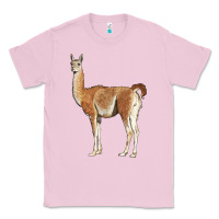 Bubblegum Pink guanaco llama Classic Tee - LillyAllenDesigns