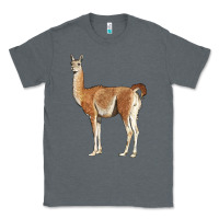 Charcoal Heather guanaco llama Classic Tee - LillyAllenDesigns