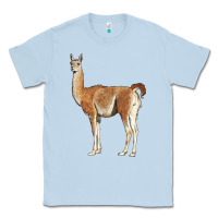Dusty Blue guanaco llama Classic Tee - LillyAllenDesigns