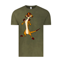Vintage Olive Timon Funny Vintage Tee - linhVisuals