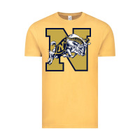 Vintage Mustard navy midshipmen Vintage Tee - linhVisuals
