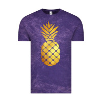 Cloud Purple gold pineapple Vintage Tee - linhVisuals