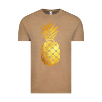 Vintage Coffee gold pineapple Vintage Tee - linhVisuals