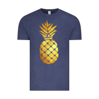 Vintage Denim gold pineapple Vintage Tee - linhVisuals