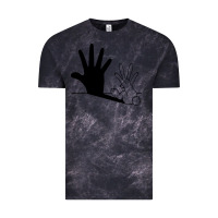 Cloud Black rabbit hand shadow Vintage Tee - linhVisuals