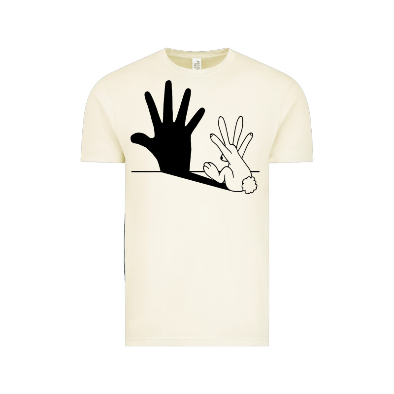 Rabbit Hand Shadow Vintage Tee by linhVisuals | Teevron
