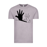 Vintage Zinc rabbit hand shadow Vintage Tee - linhVisuals