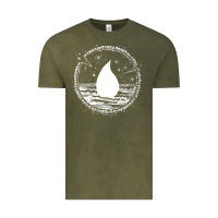 Vintage Olive magic  the gathering kaldheim islands symbol Vintage Tee - linhVisuals