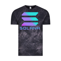 Cloud Black solana cryptocurrency solana Vintage Tee - linhVisuals