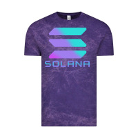 Cloud Purple solana cryptocurrency solana Vintage Tee - linhVisuals