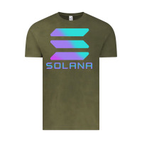 Vintage Olive solana cryptocurrency solana Vintage Tee - linhVisuals