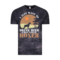 Cloud Black boxer beer dog lover t  shirt boxer beer dog lover t  shirt Vintage Tee - linhVisuals