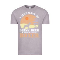 Vintage Zinc boxer beer dog lover t  shirt boxer beer dog lover t  shirt Vintage Tee - linhVisuals