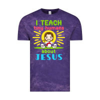 Cloud Purple i teach tiny humans about jesus Vintage Tee - linhVisuals