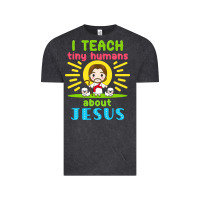 Vintage Black i teach tiny humans about jesus Vintage Tee - linhVisuals