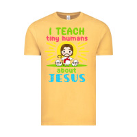 Vintage Mustard i teach tiny humans about jesus Vintage Tee - linhVisuals