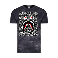 Cloud Black Bape Shark Army Vintage Tee - linhVisuals
