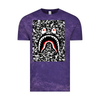 Cloud Purple Bape Shark Army Vintage Tee - linhVisuals
