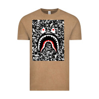 Vintage Coffee Bape Shark Army Vintage Tee - linhVisuals