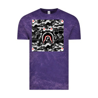 Cloud Purple Bape Shark Army Vintage Tee - linhVisuals
