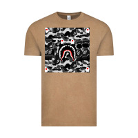 Vintage Coffee Bape Shark Army Vintage Tee - linhVisuals