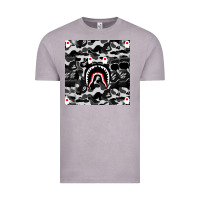 Vintage Zinc Bape Shark Army Vintage Tee - linhVisuals